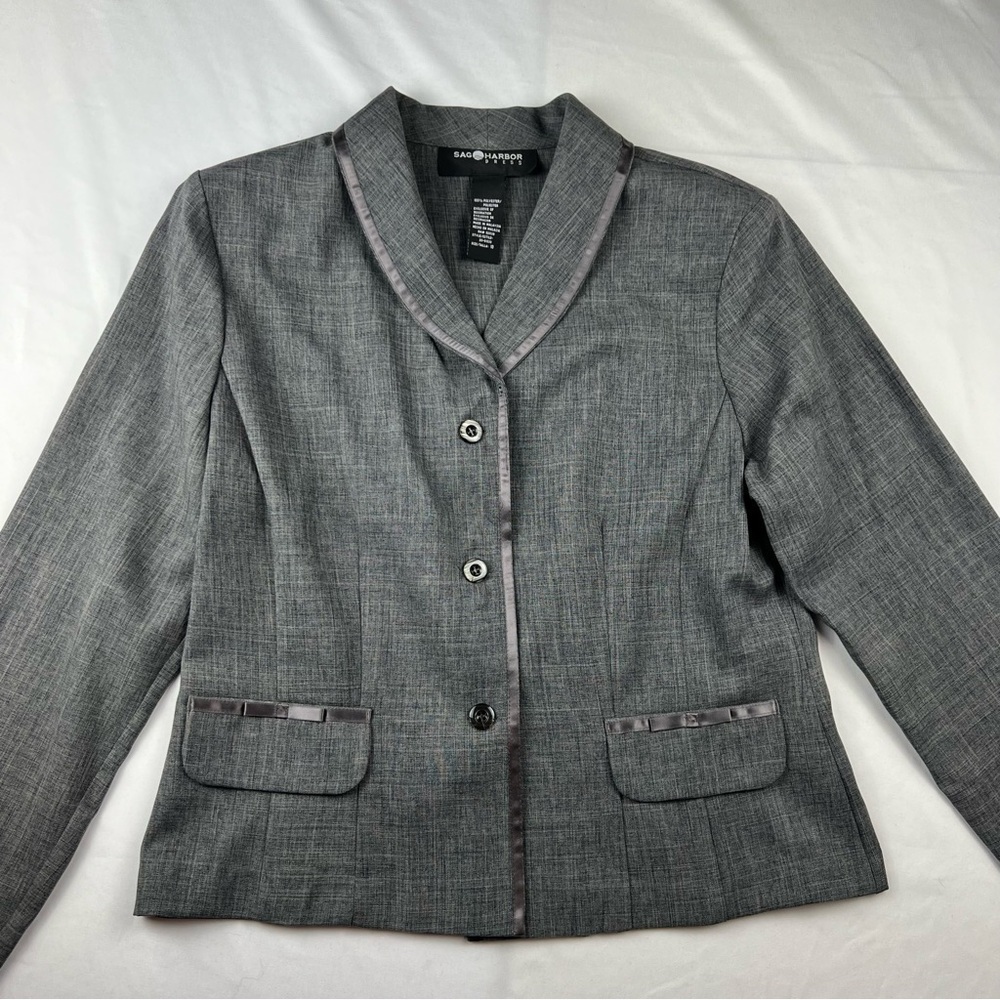 Sag Harbor - Women’s Blazer - Size 10 - Gray - Lightweight